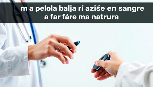 Cómo bajar el azúcar en sangre de forma natural: Estrategias sencillas para tu día a día