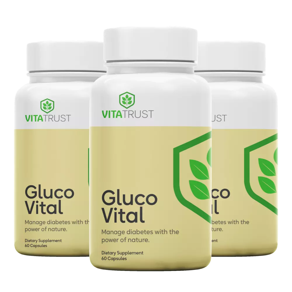 GlucoVital • Equilibra el azúcar de forma natural • VitaTrust